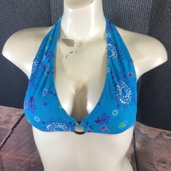 Blue triangle bikini nwot - Picture 4 of 5